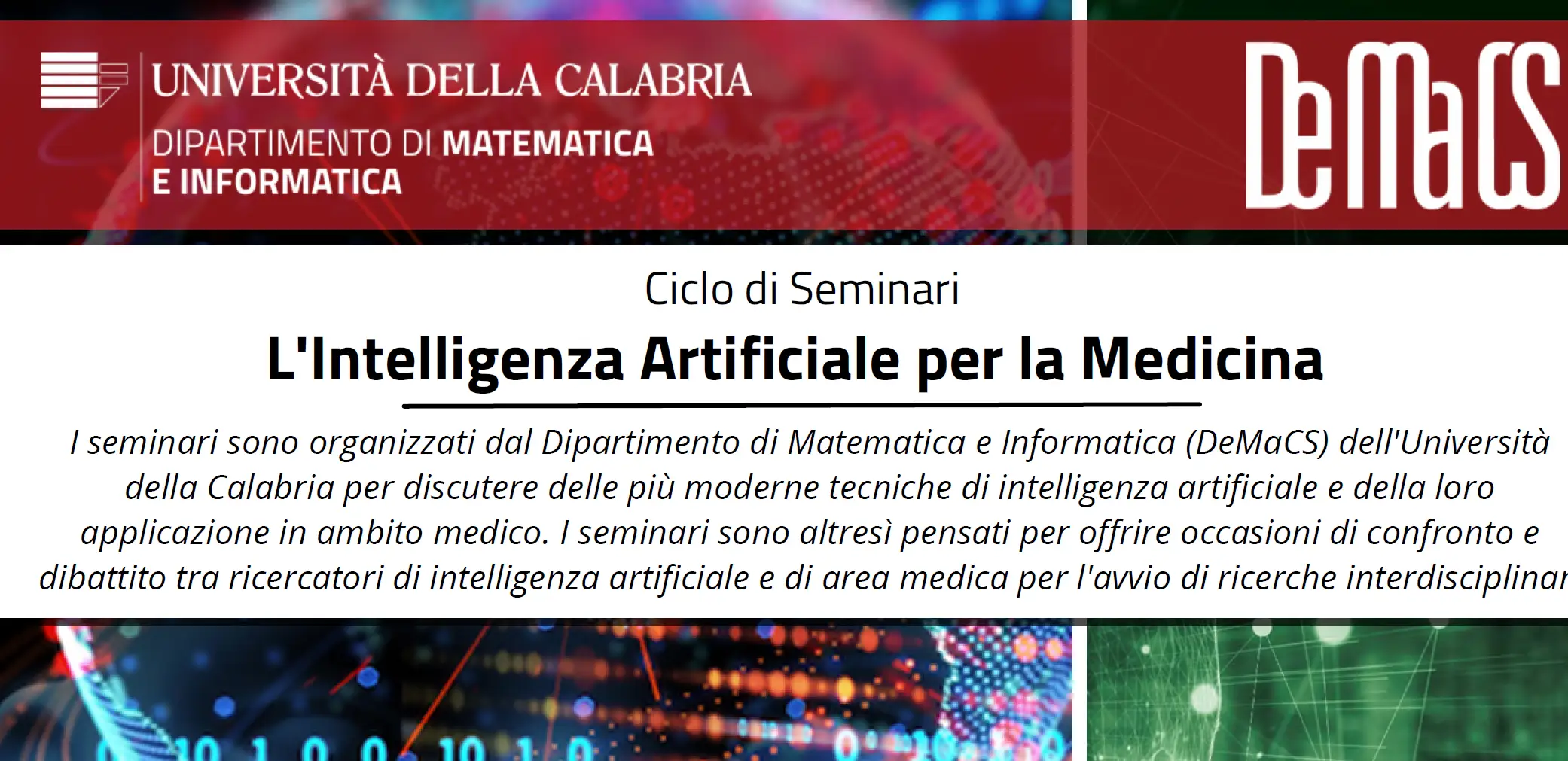 Intelligenza Artificiale per l'Analisi di Immagini Biomediche a cura di Pierangela Bruno