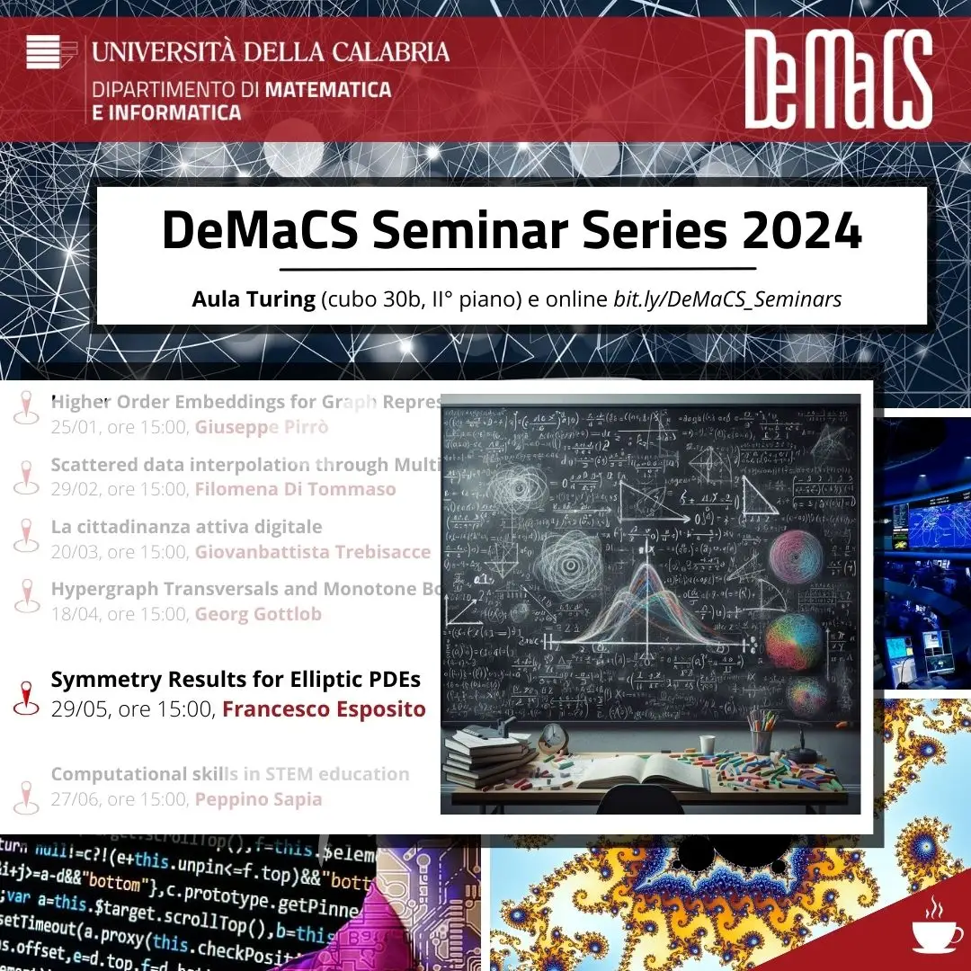 DeMaCS Seminar 2024 - Francesco Esposito 29 maggio 2024