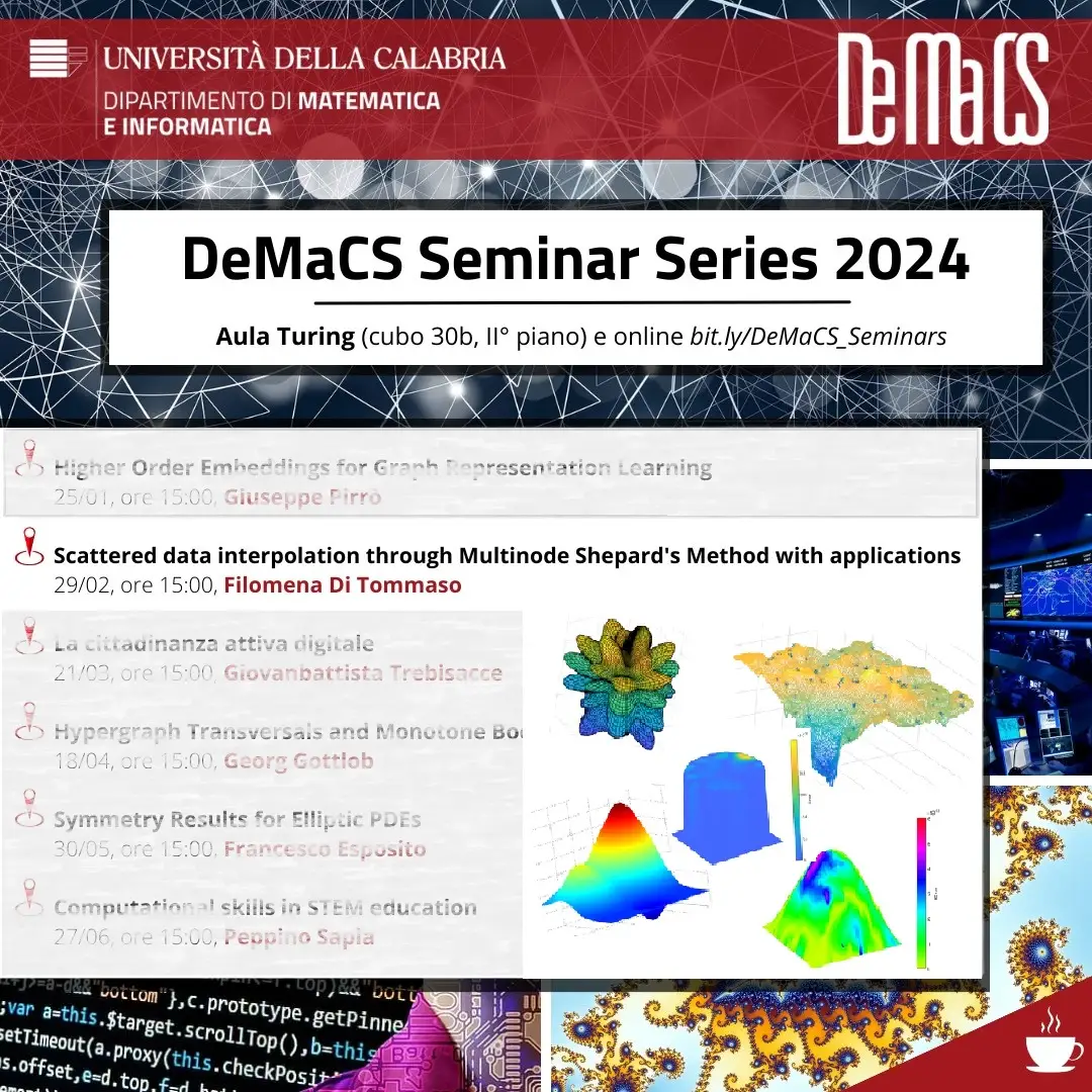 DeMaCS Seminar 2024 - 29/02/2024 - Di Tommaso